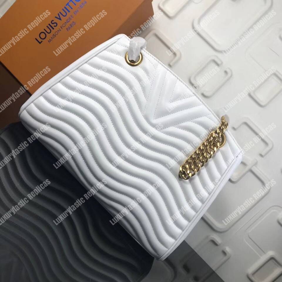 LV New Wave Chain Tote White