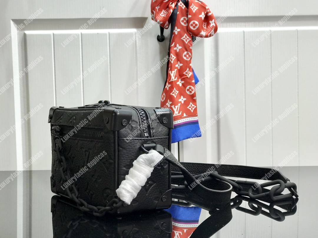 LV Mini Soft Trunk Taurillon Leather Black