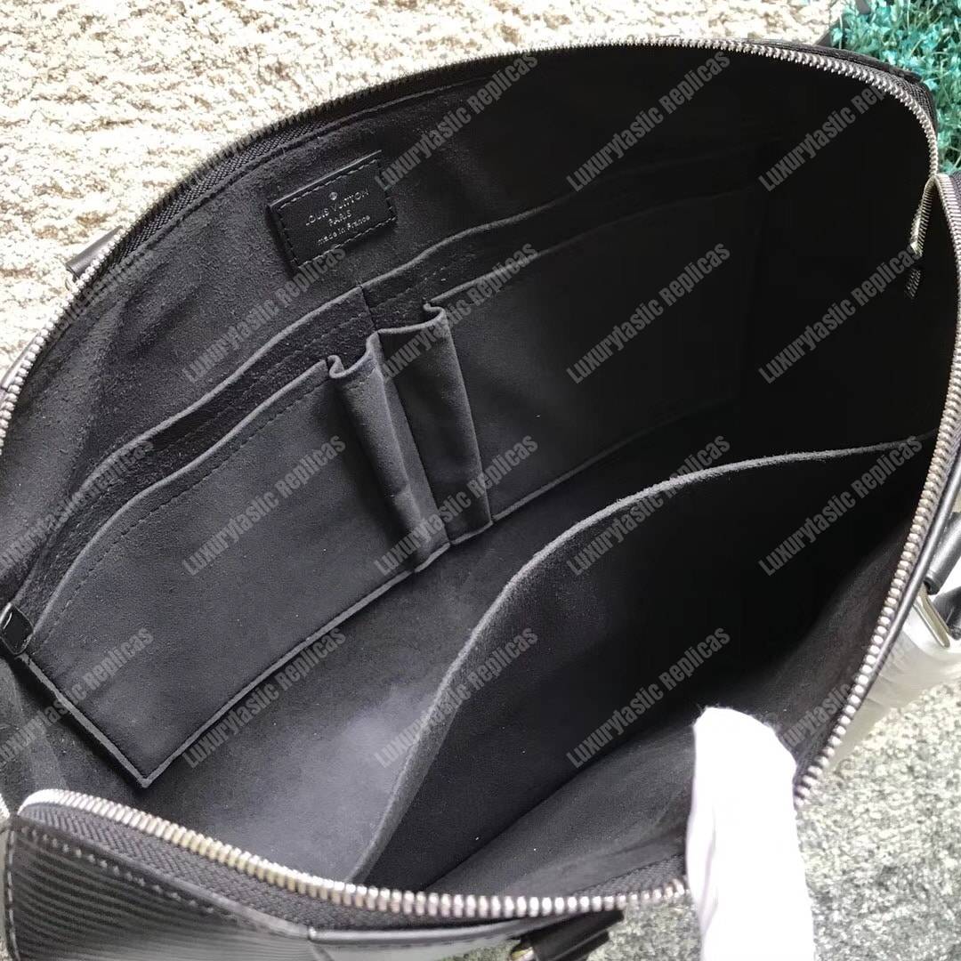 LV Porte-Documents Jour Epi Leather Noir