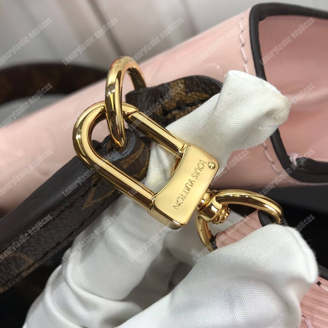 LV Spring Street Monogram Vernis Rose Ballerine