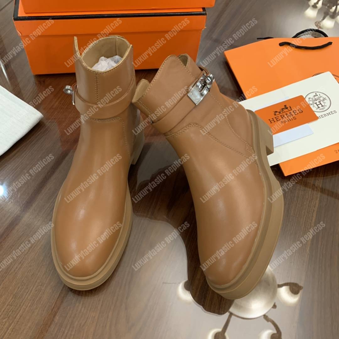 H**mes veo ankle boot brown