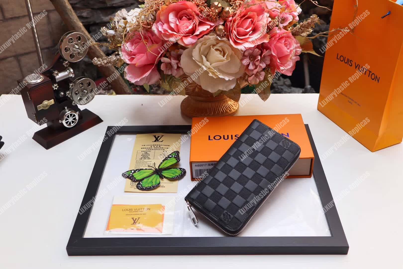 LV Zippy Wallet Vertical Damier Infini Leather Astral