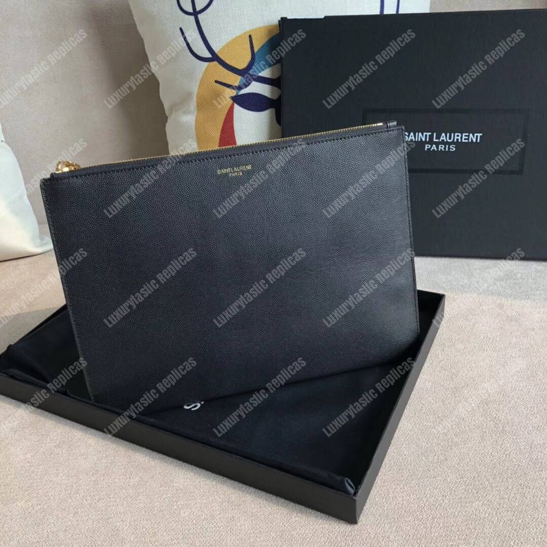 Saint Laurent Zipped Tablet Holder Black