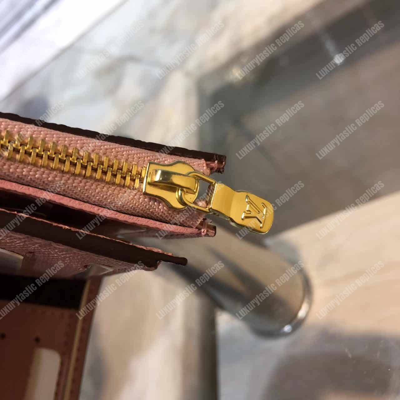 LV Ariane Wallet Monogram Rose Ballerine