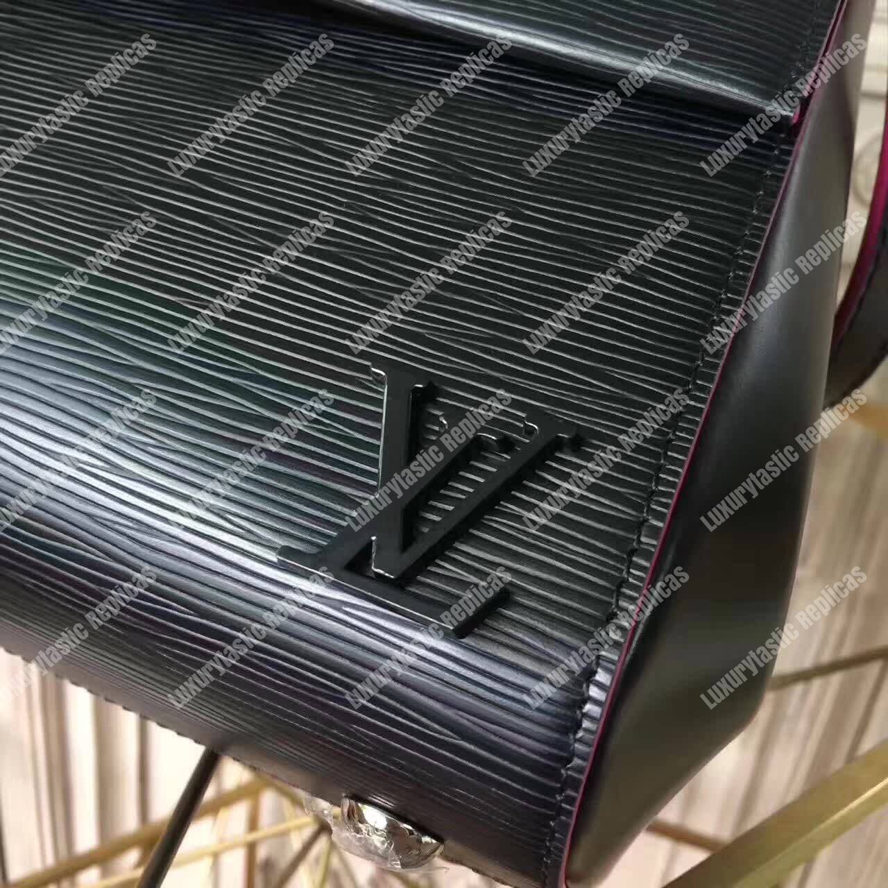 LV Cluny BB Bag Epi Leather Noir Rose