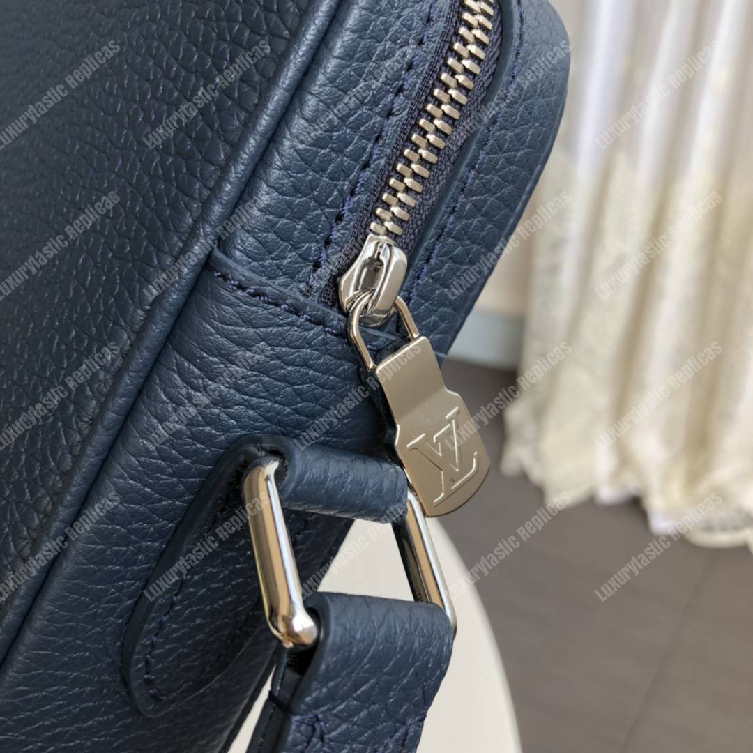 LV Danube Slim PM Navy Blue/Black