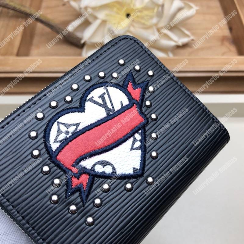 LV Special Edition Zippy Coin Purse Epi Leather Black