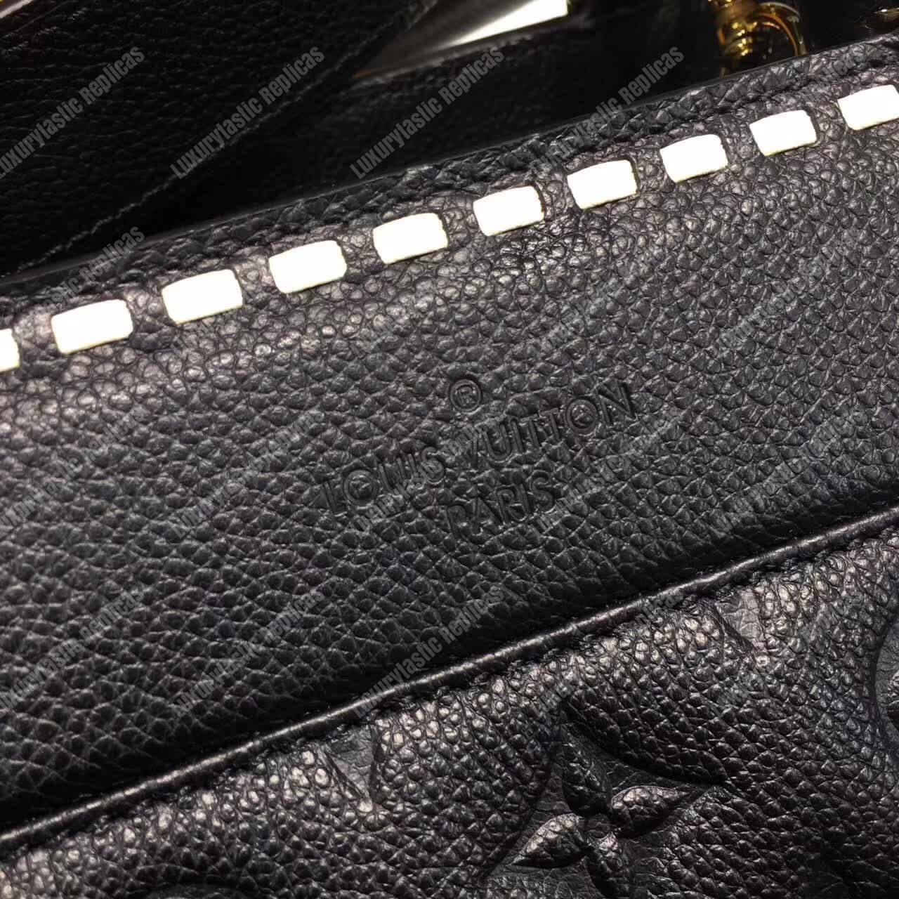 LV Vosges MM Bag Monogram Empreinte Leather Noir