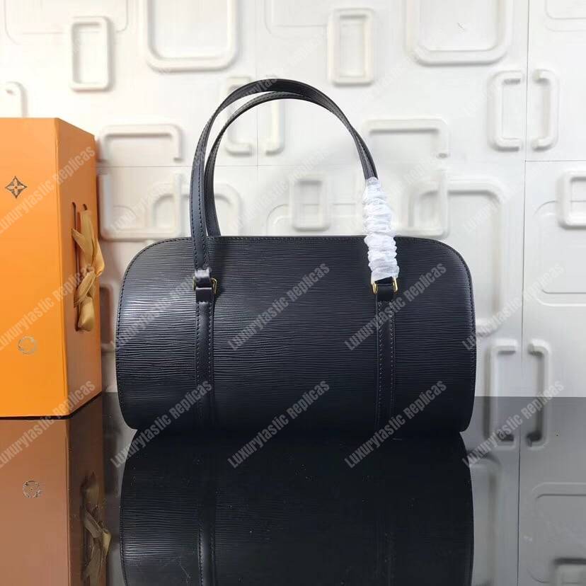 LV Soufflot Bag Black Epi Leather Noir