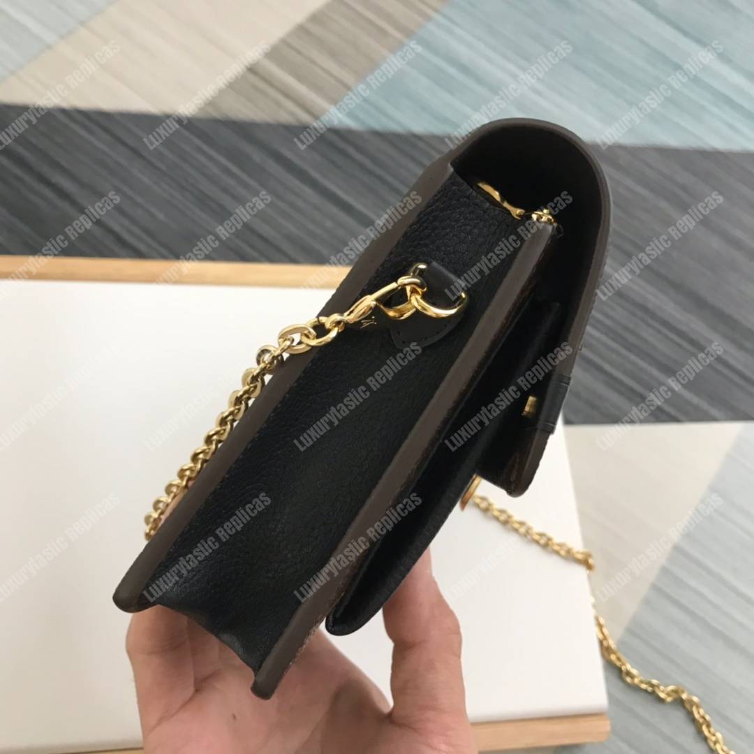 LV Vavin Chain Wallet Monogram Noir