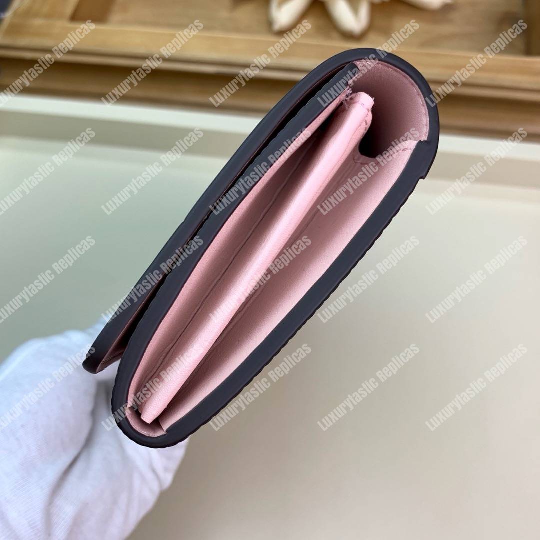 LV Twist Wallet Epi Leather Monogram Blanc Rose