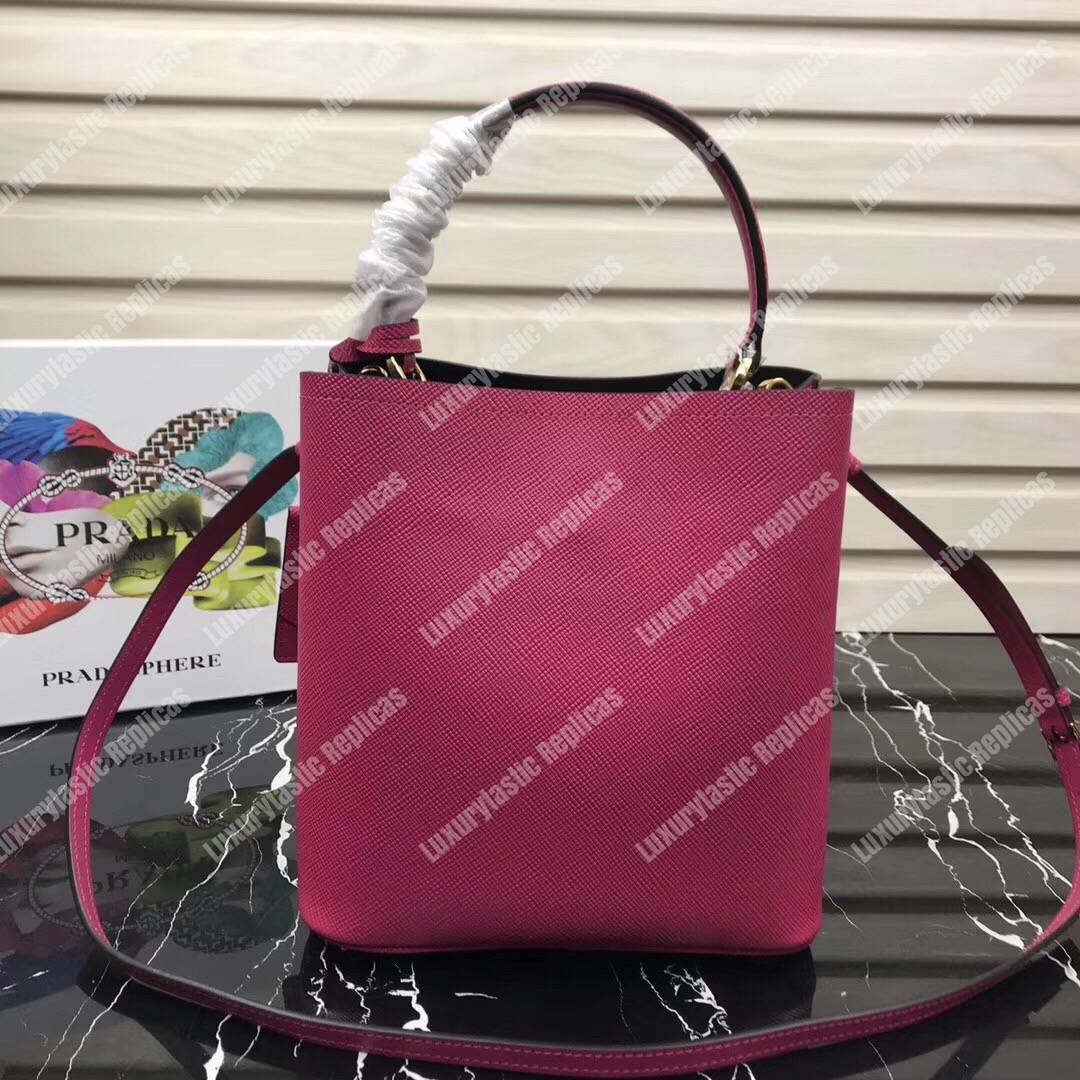 Pra*a panier medium bag dark pink