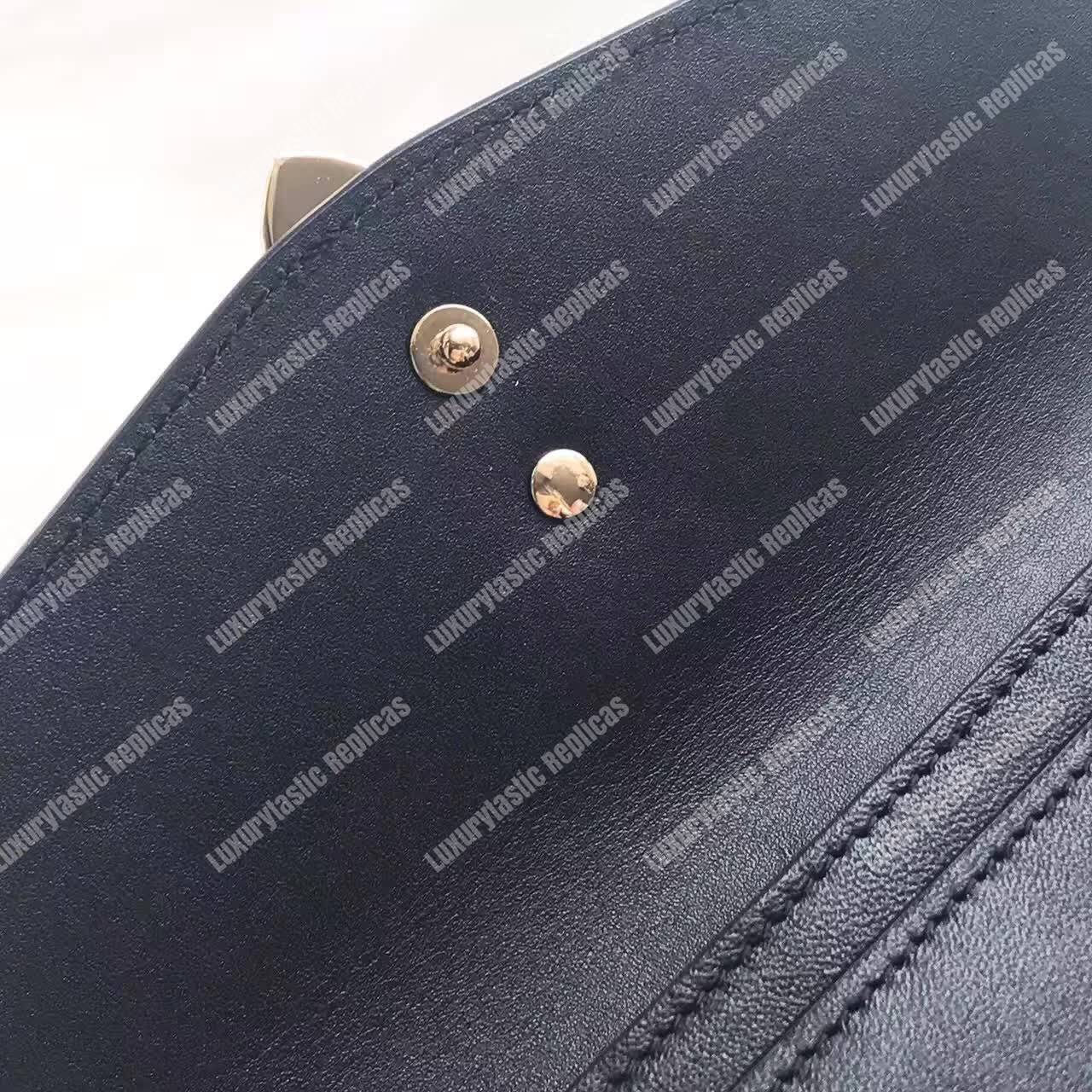 G*u*i sylvie leather continental wallet black