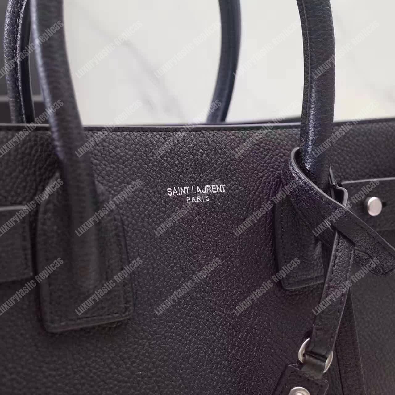 Saint Laurent Sac De Jour Baby Grained Leather Black