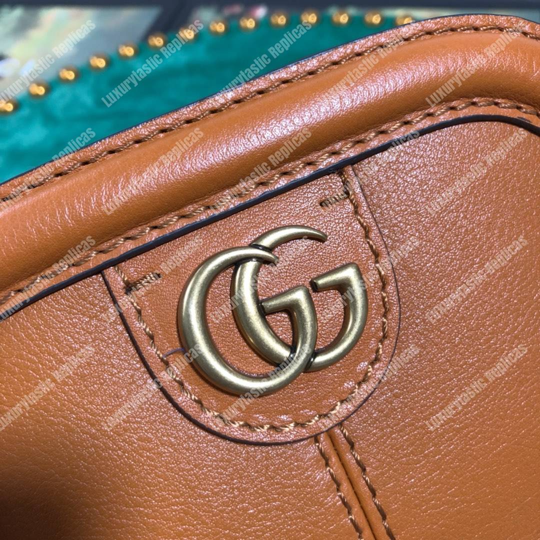 G*u*i re(belle) small shoulder bag leather orange