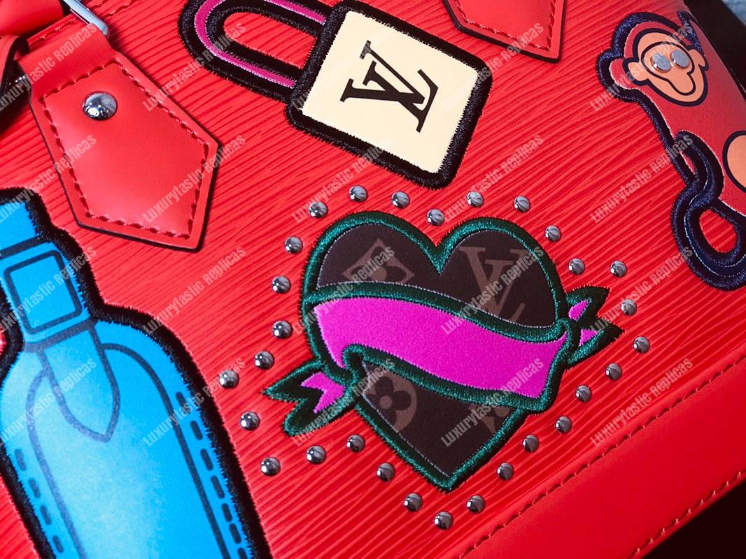 LV Alma BB Epi Leather Trunk-Maker Red