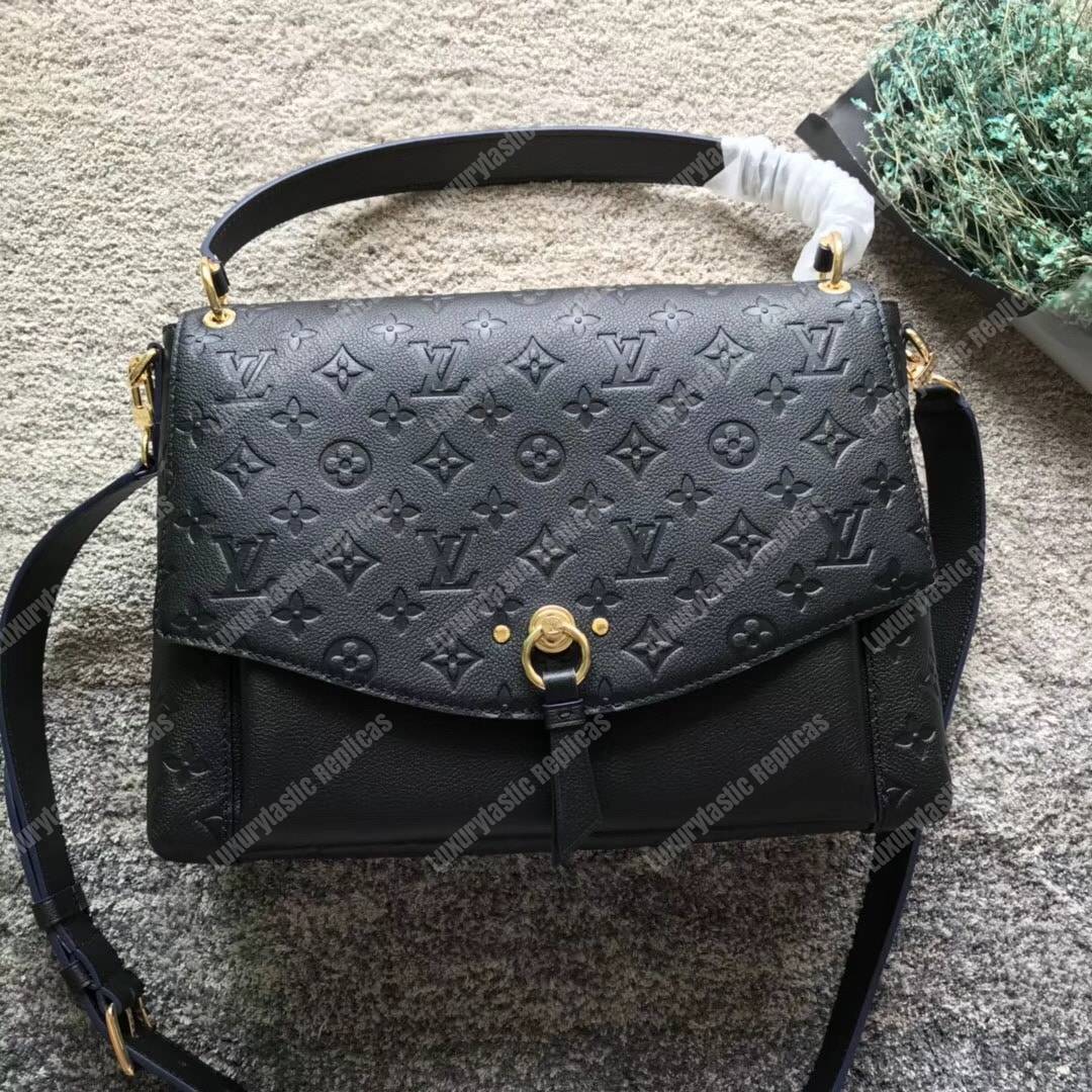 LV Blanche MM Monogram Empreinte Leather Noir