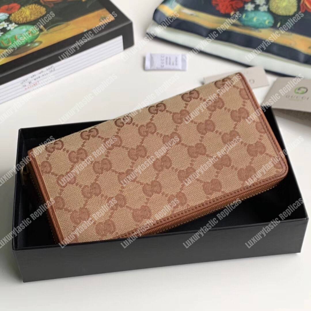 G*u*i original gg zip around wallet with new york yankees patch™