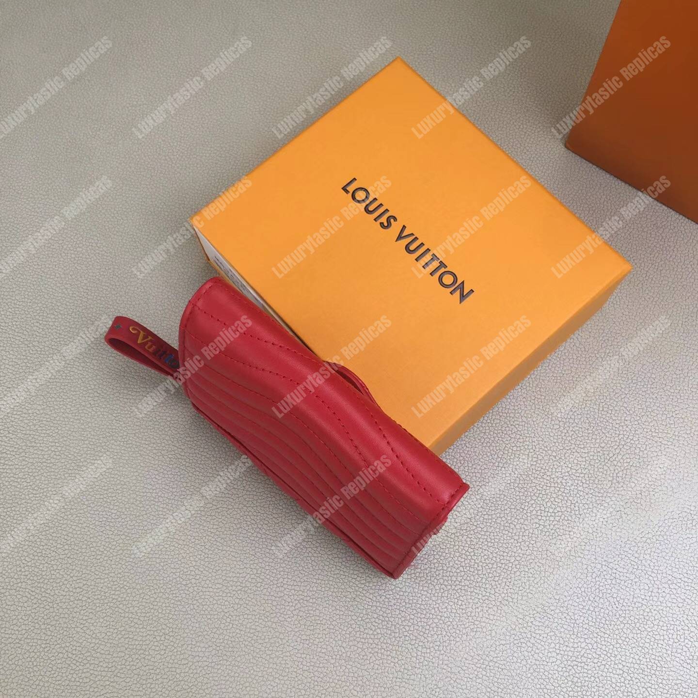 LV New Wave Compact Wallet Red