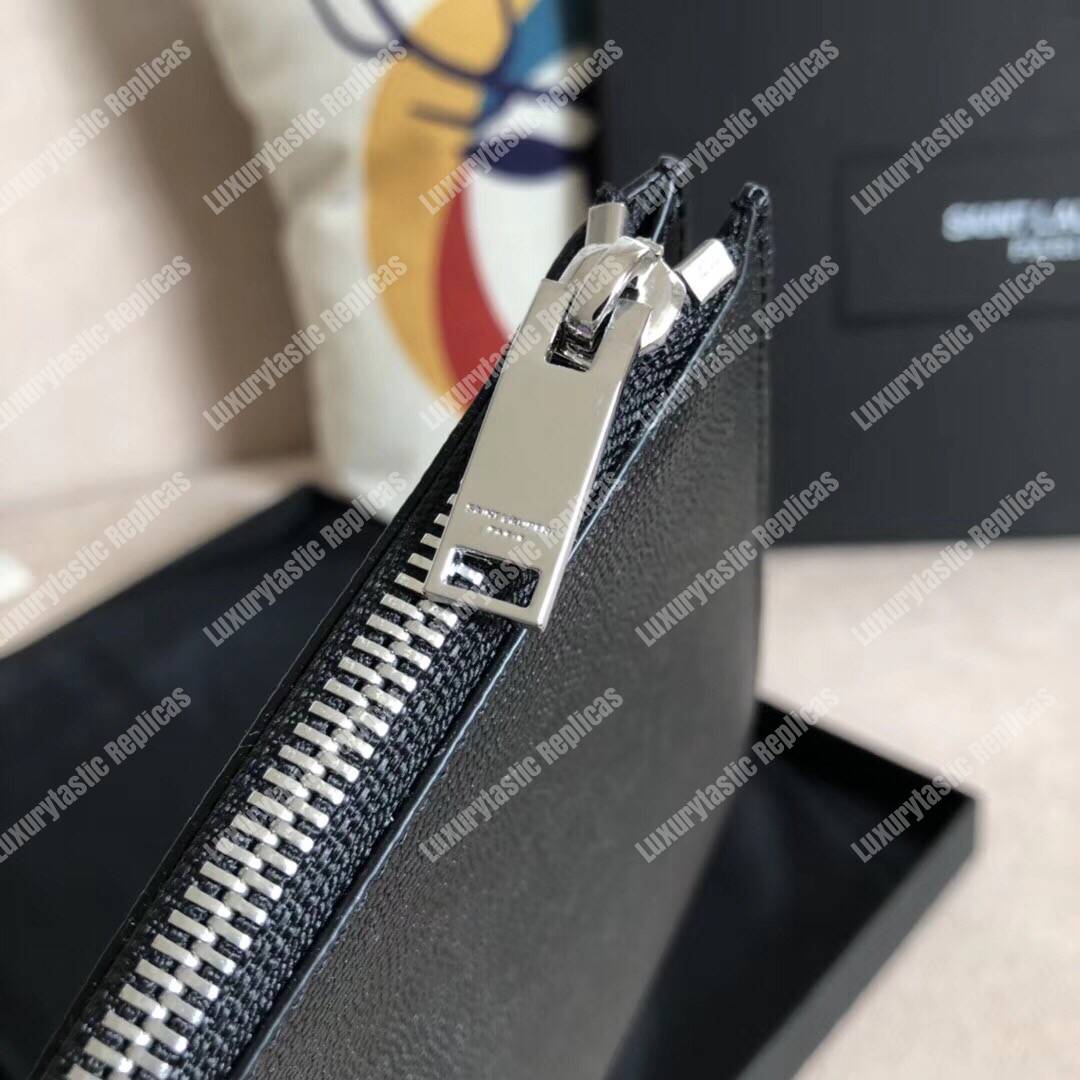 Saint Laurent Zipped Tablet Holder Black