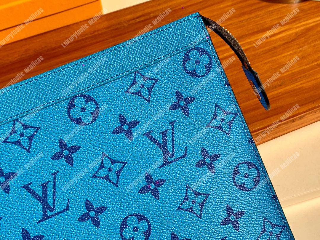 LV Pochette Voyage MM Blue