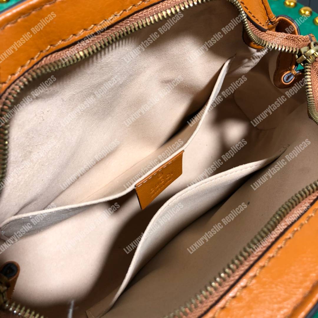 G*u*i re(belle) small shoulder bag leather orange