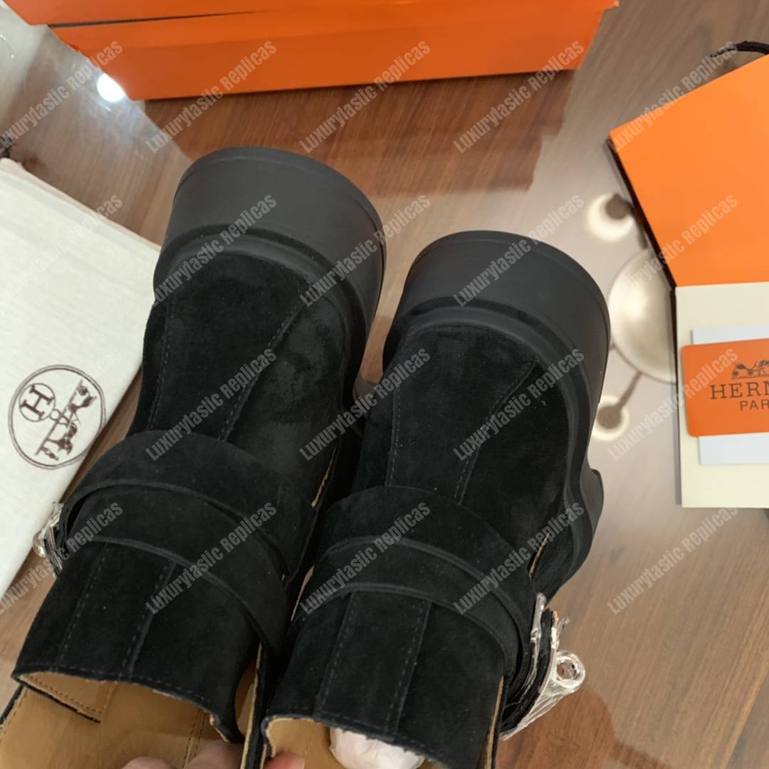 H**mes veo ankle boot black