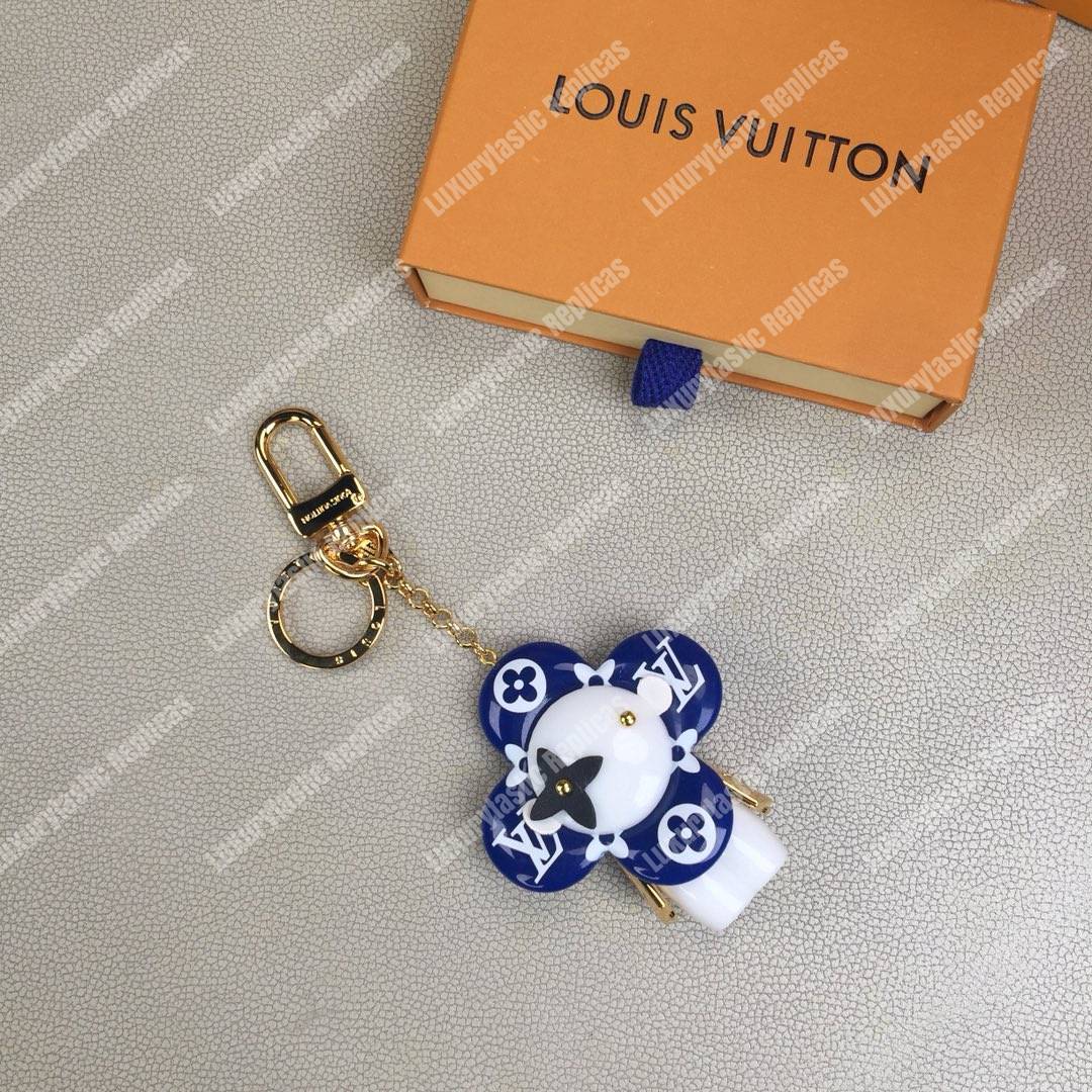 LV Vivienne Monogram Giant Bag Charm and Key Holder Blue