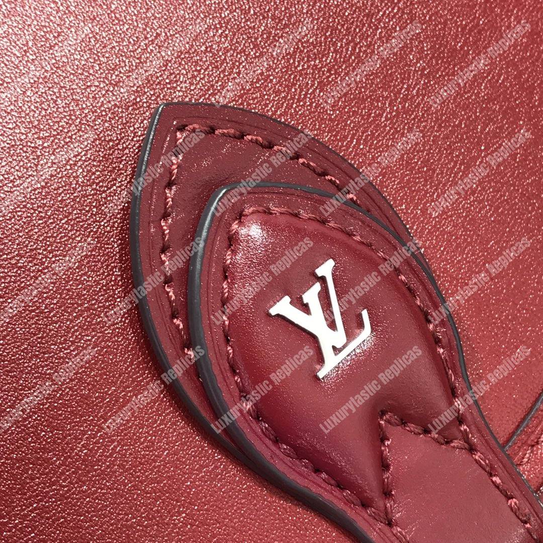 LV Tambourin Calf Leather Rouge