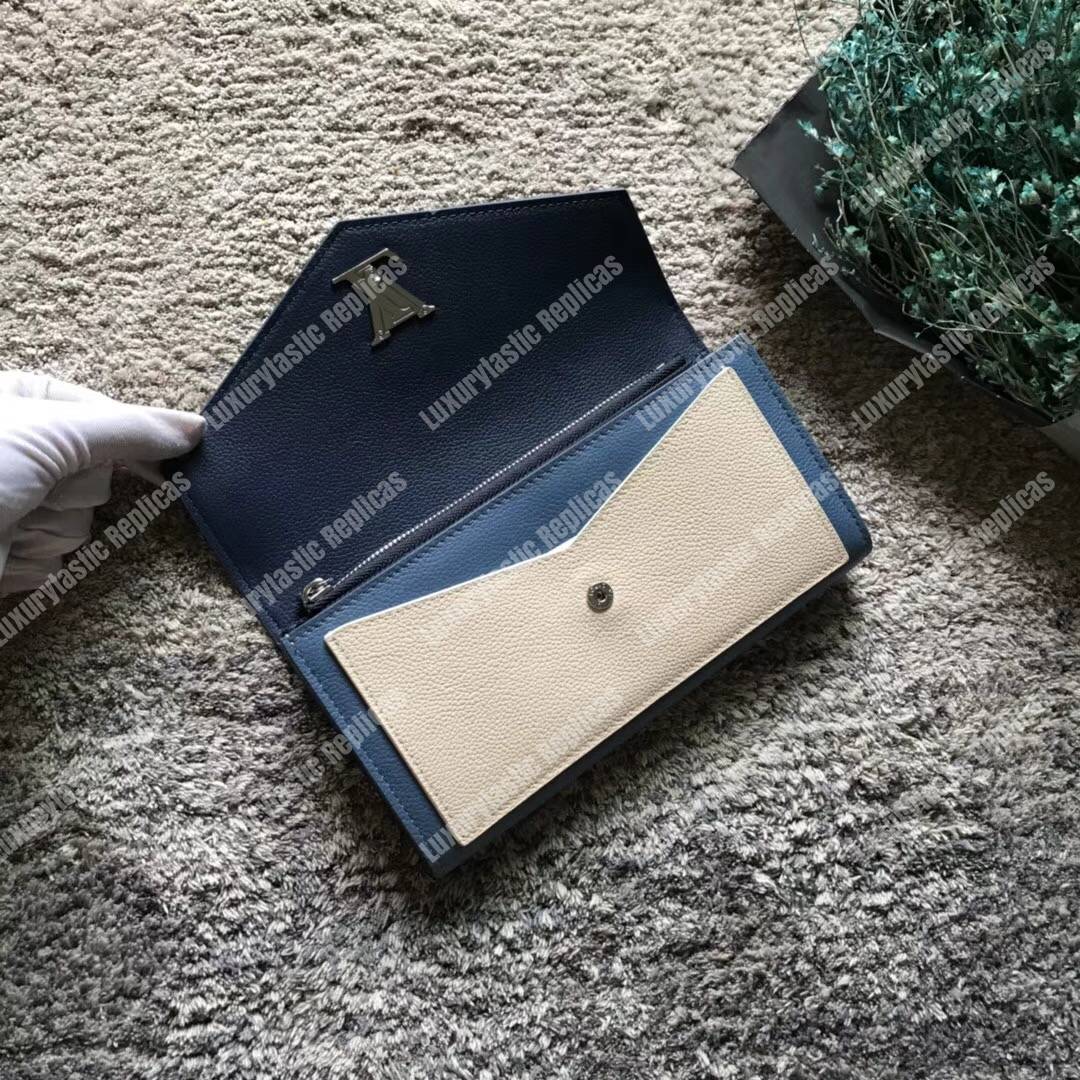 LV MyLockMe Wallet Bleu Jean