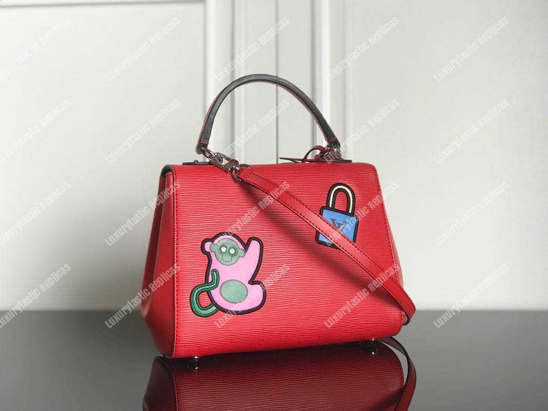 LV Cluny BB Epi Leather Luxury Trunkmaker Red