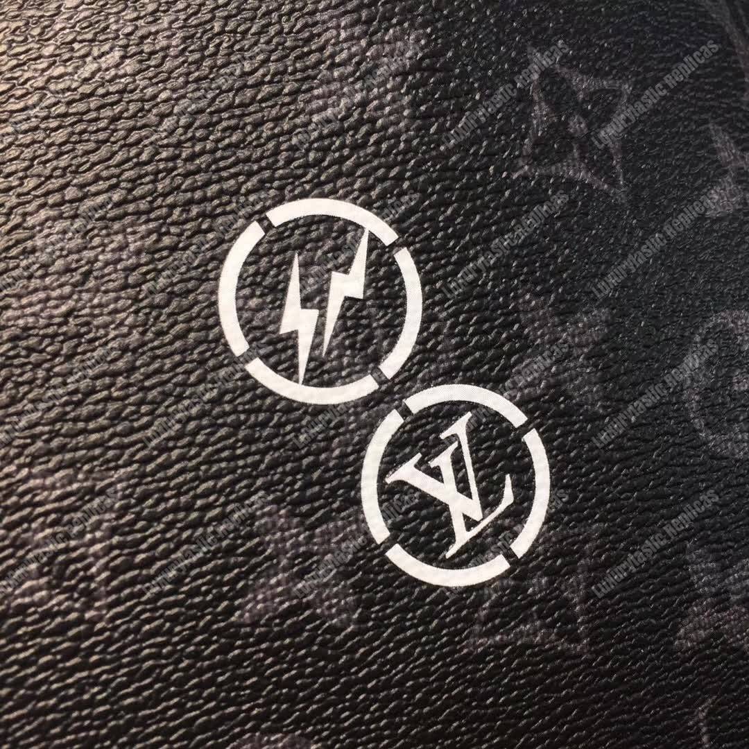 LV Cabas Light Tote Shoulder Bag Monogram Eclipse Canvas