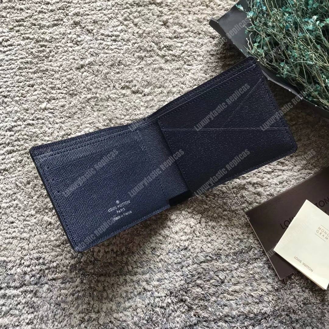 LV Multiple Wallet Epi Leather Noir Initial