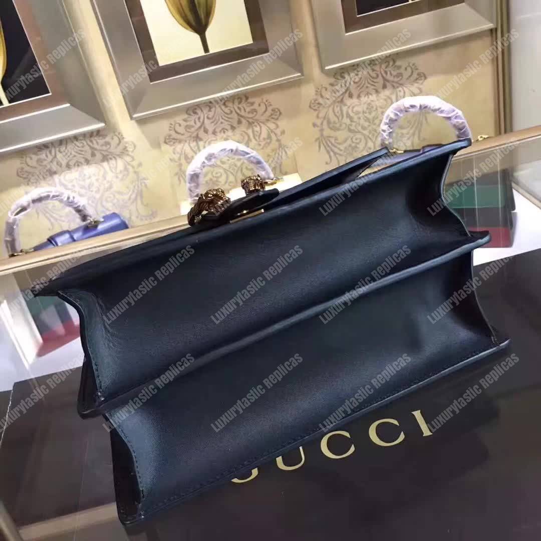 G*u*i dionysus medium top handle bag black