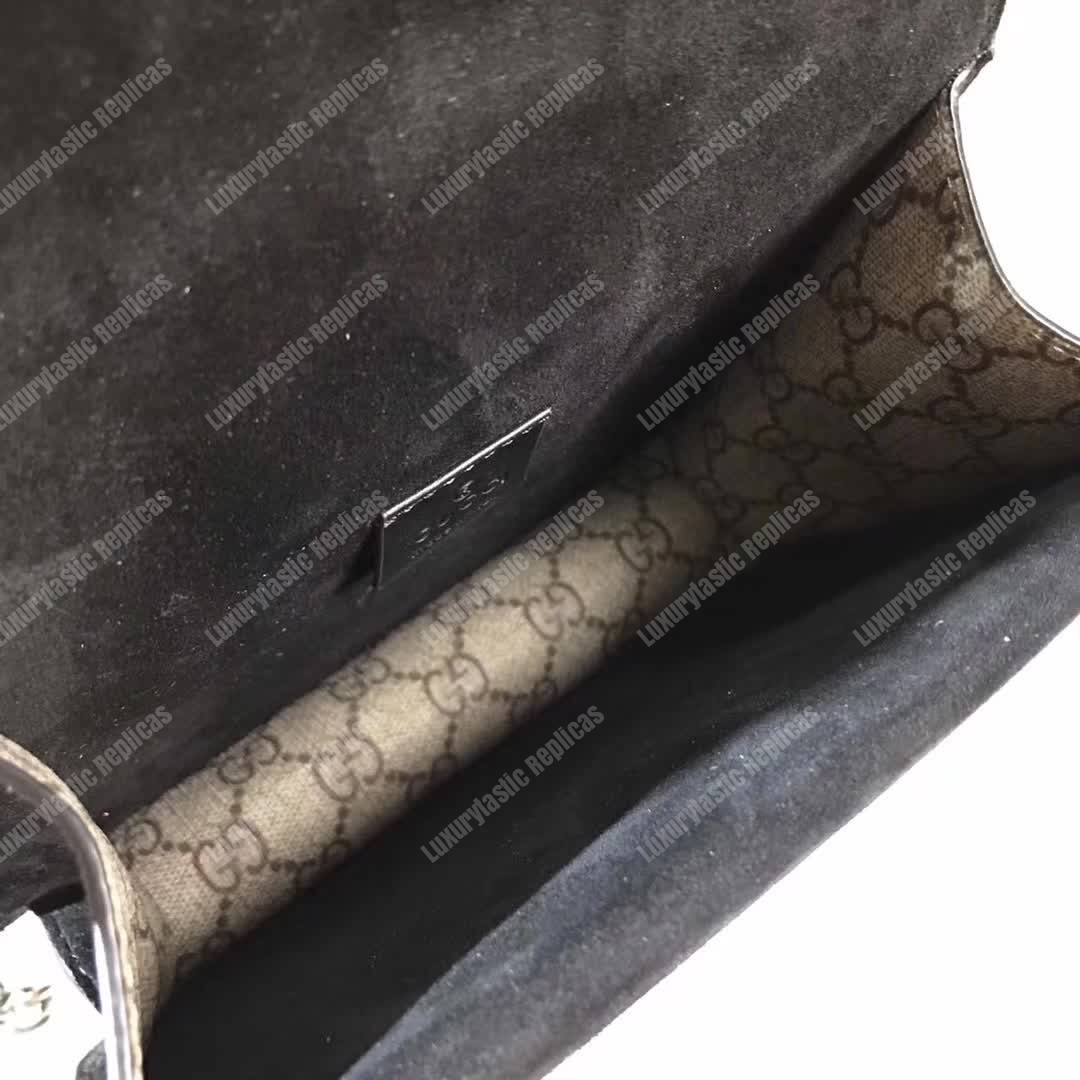 G*u*i dionysus small gg shoulder bag beige black