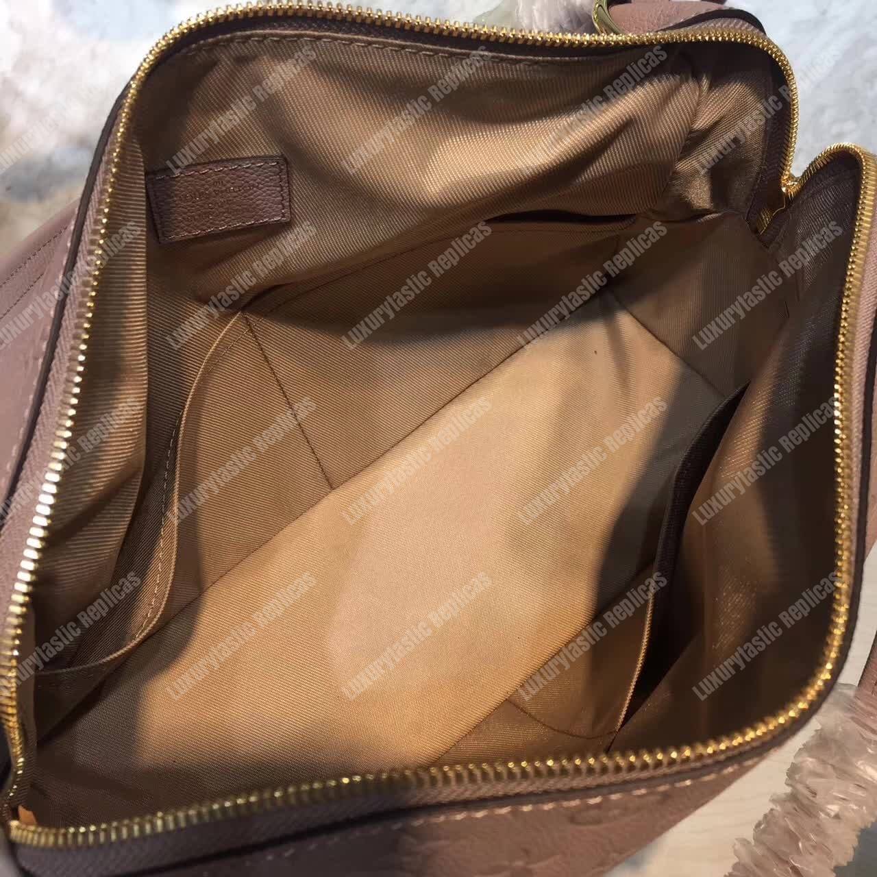 LV Ponthieu PM Monogram Empreinte Leather Vison