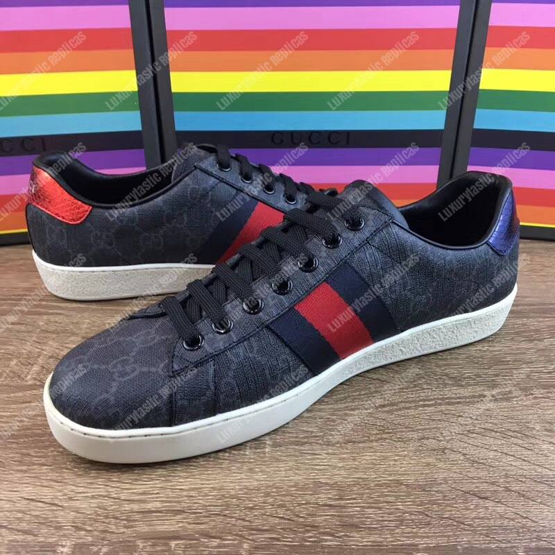 G*u*i ace gg sup*e sneaker black