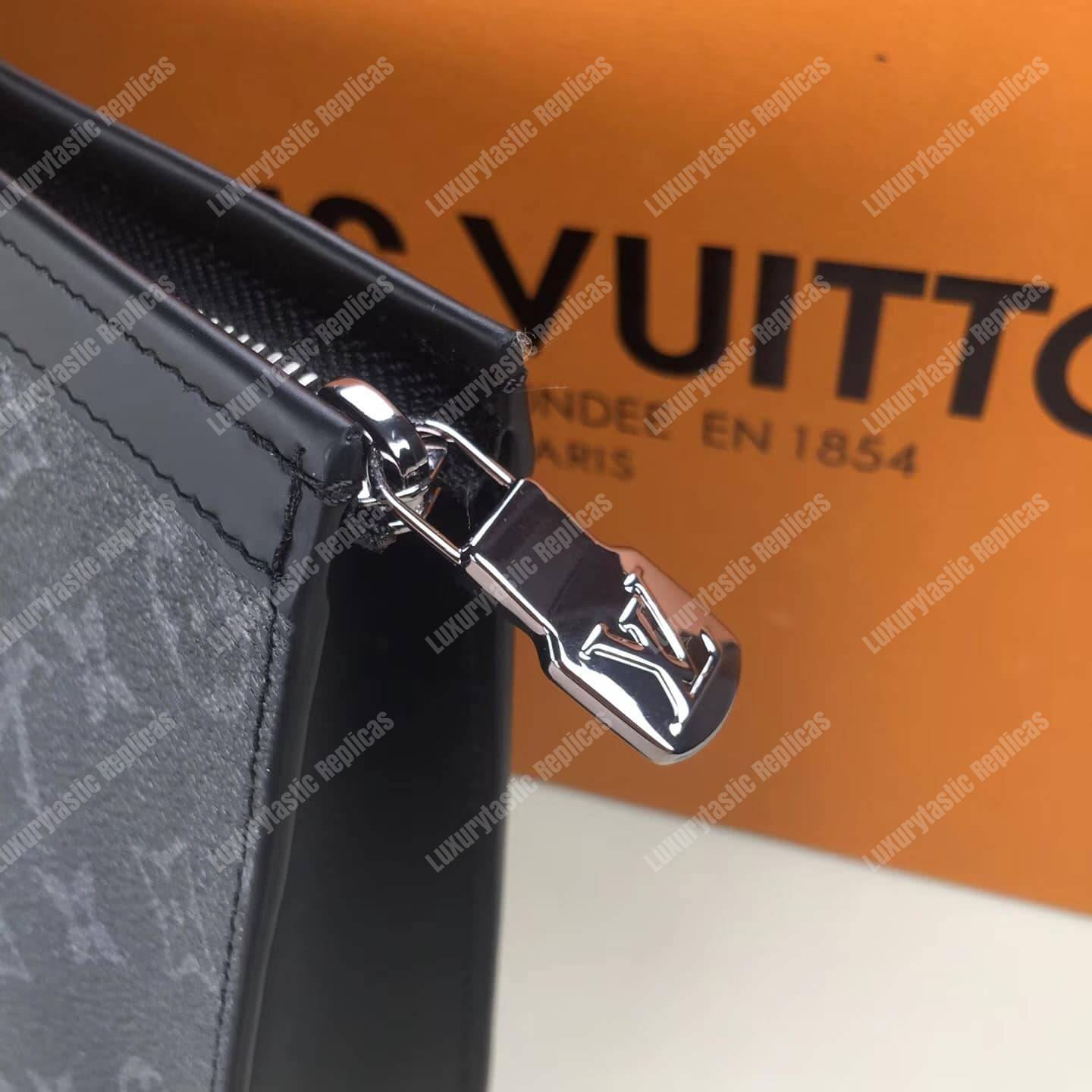 LV Pochette Voyage MM Monogram Eclipse Canvas