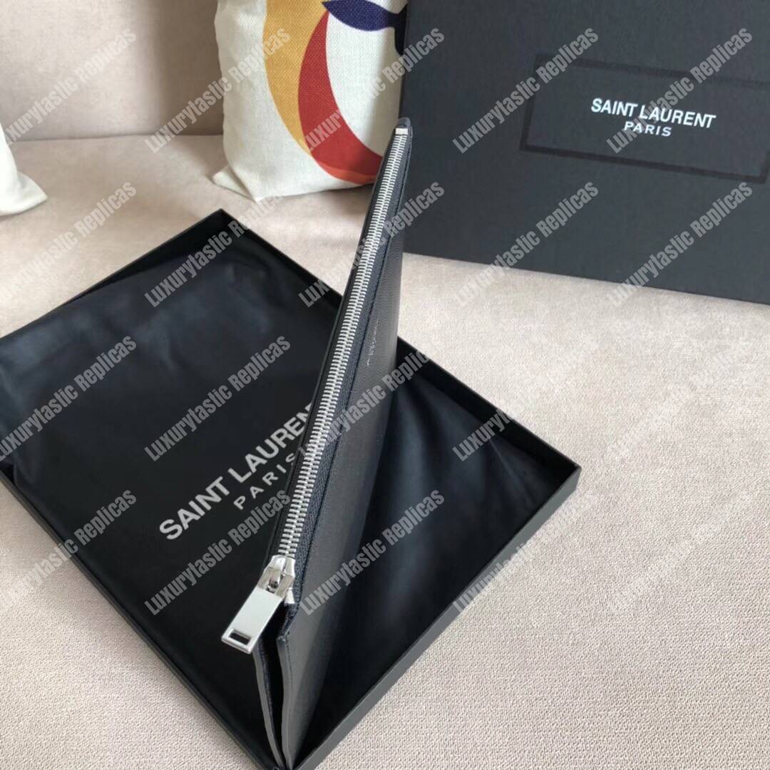 Saint Laurent Zipped Tablet Holder Black
