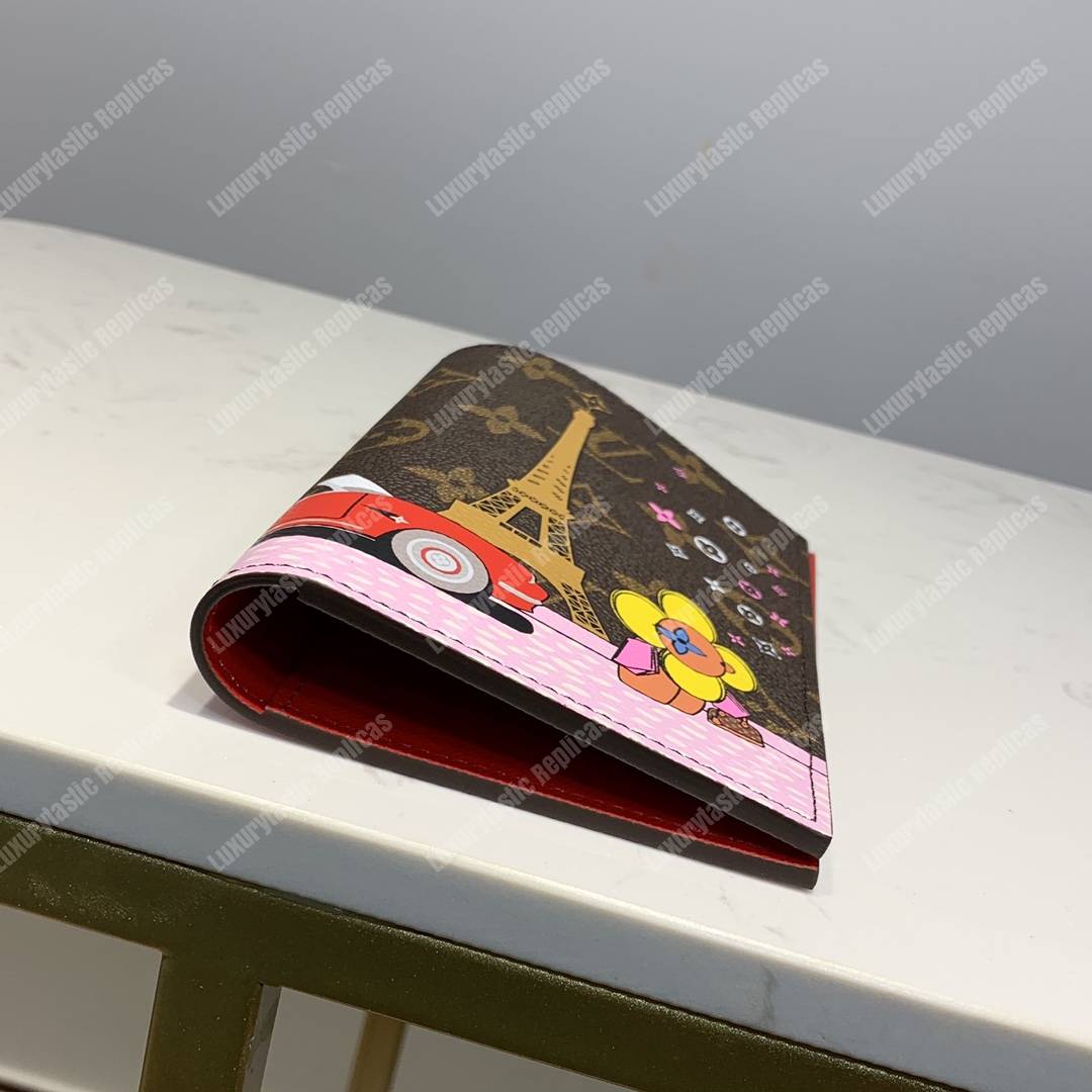 LV Passport Cover Monogram Eiffel Tower