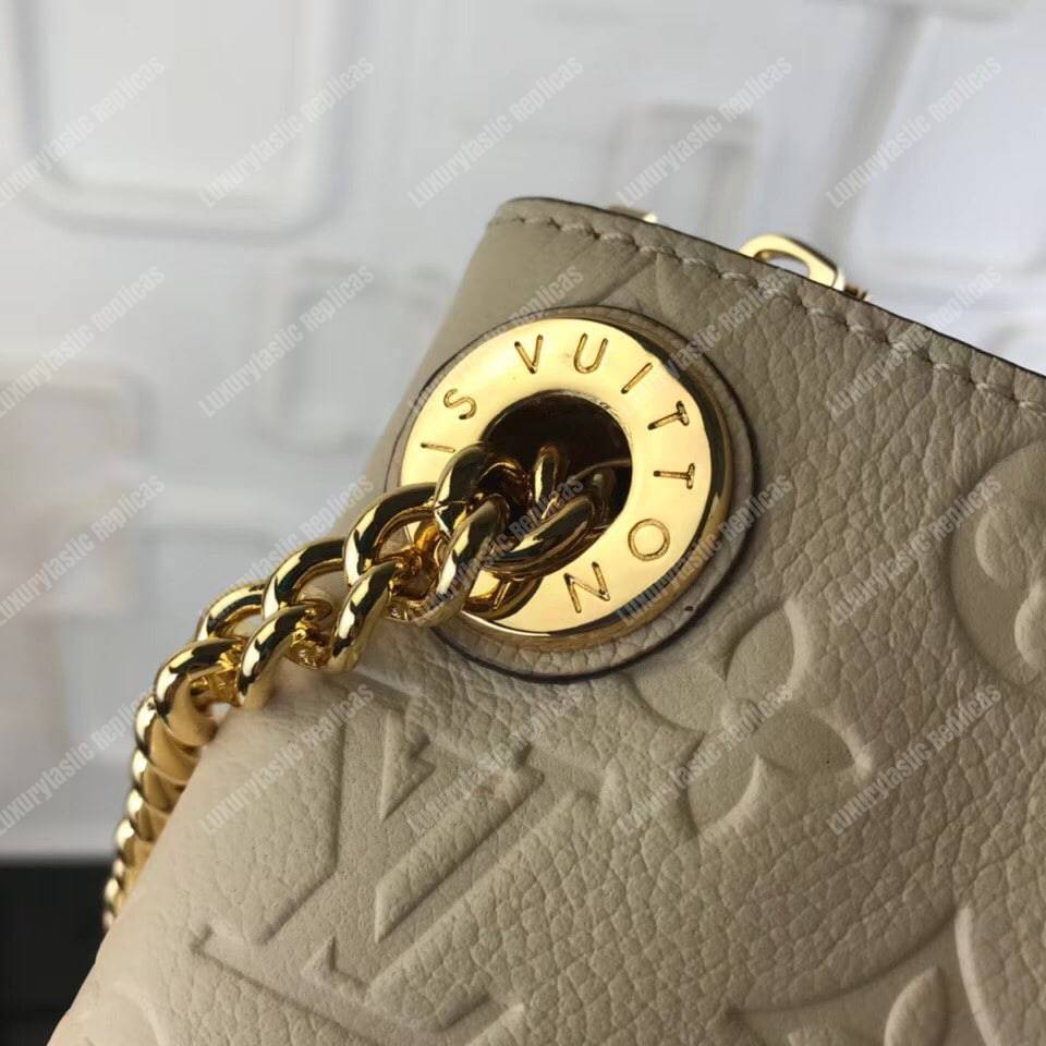 LV Surene BB Monogram Empreinte Leather Creme