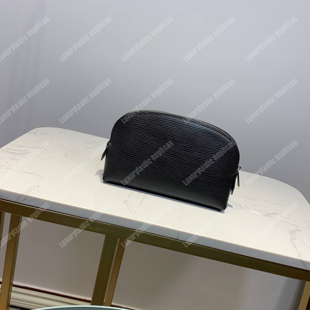 LV Cosmetic Pouch PM Epi Leather Noir