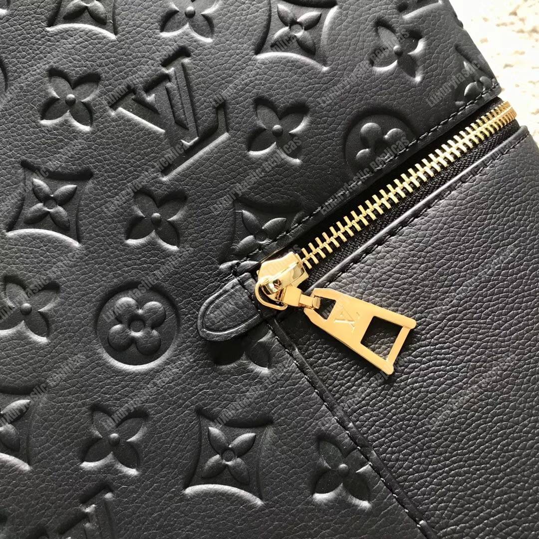 LV Melie Designer Monogram Leather Noir