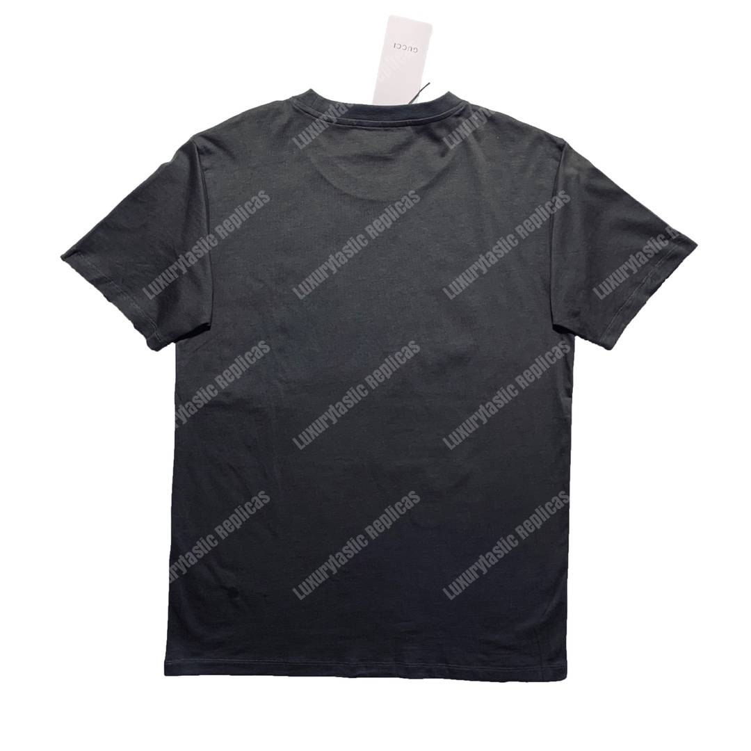 G*u*i cotton t-shirt vintage G*u*i logo black