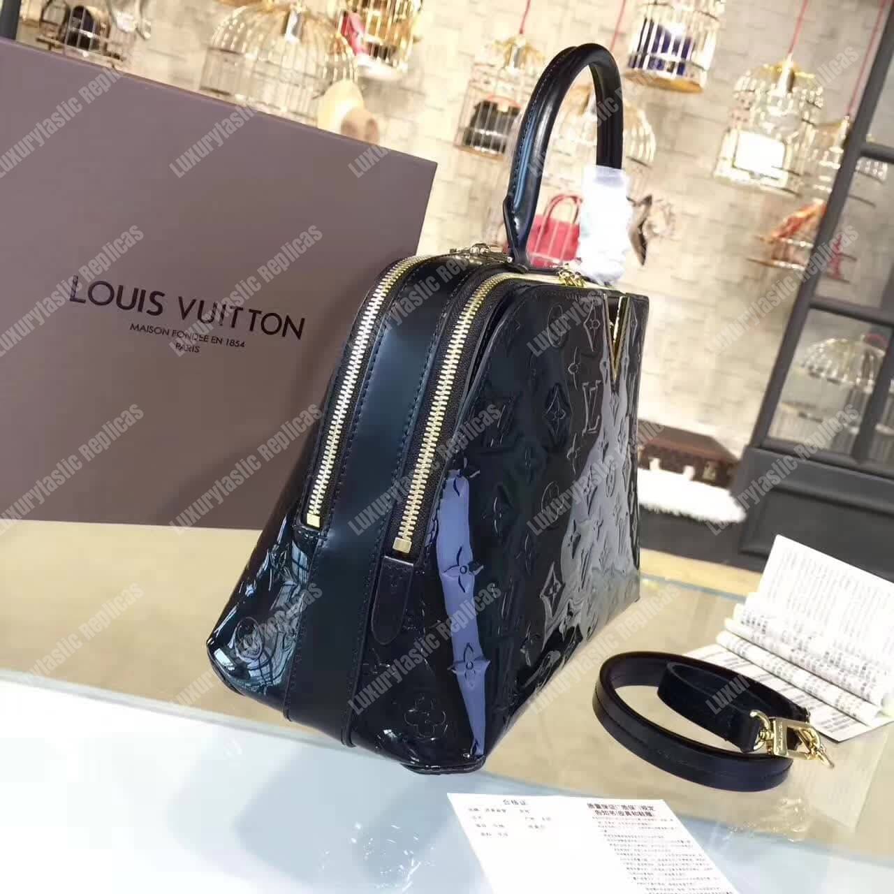 LV Melrose Monogram Vernis Black