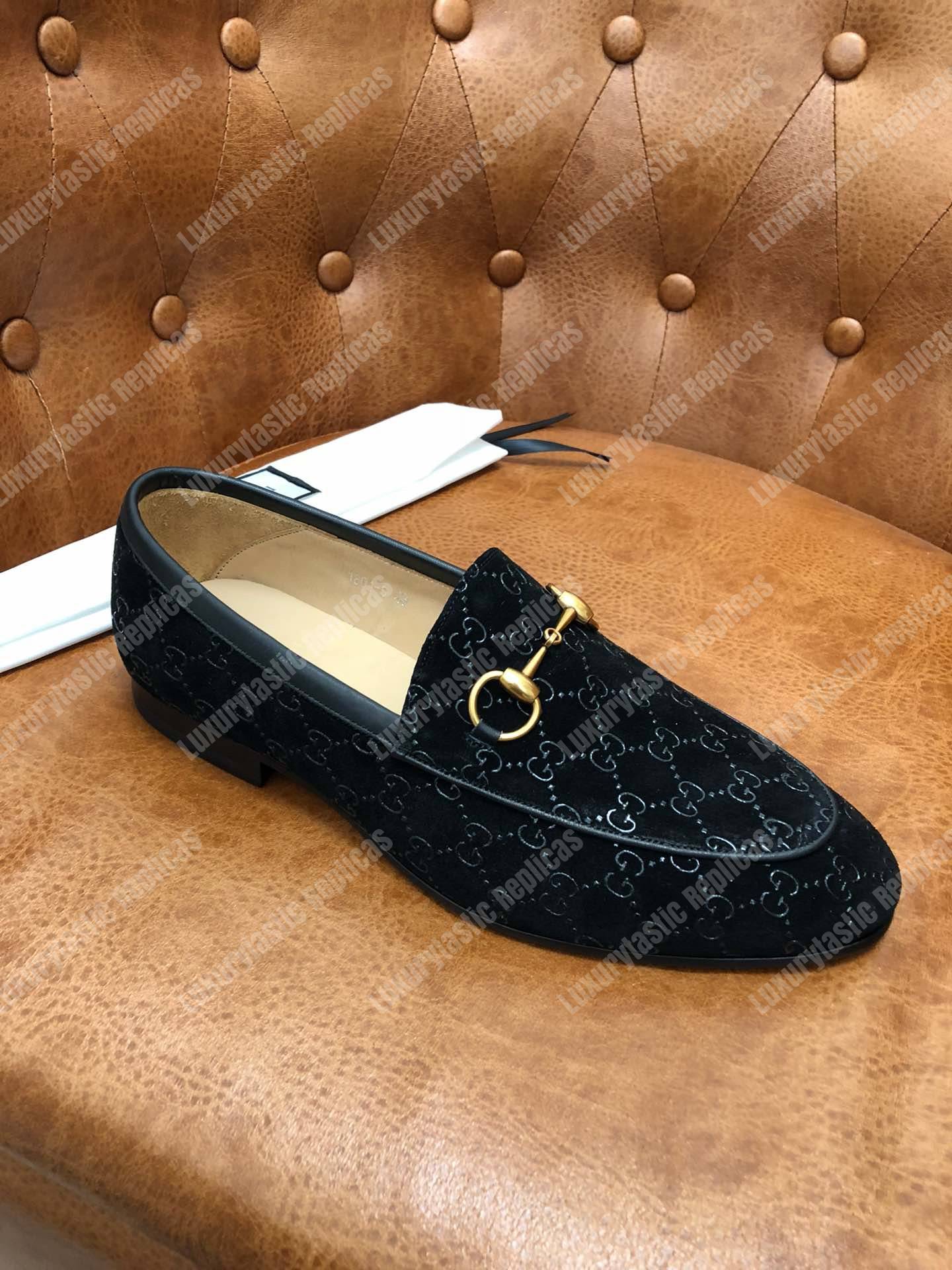 G*u*i jordaan gg velvet loafer black