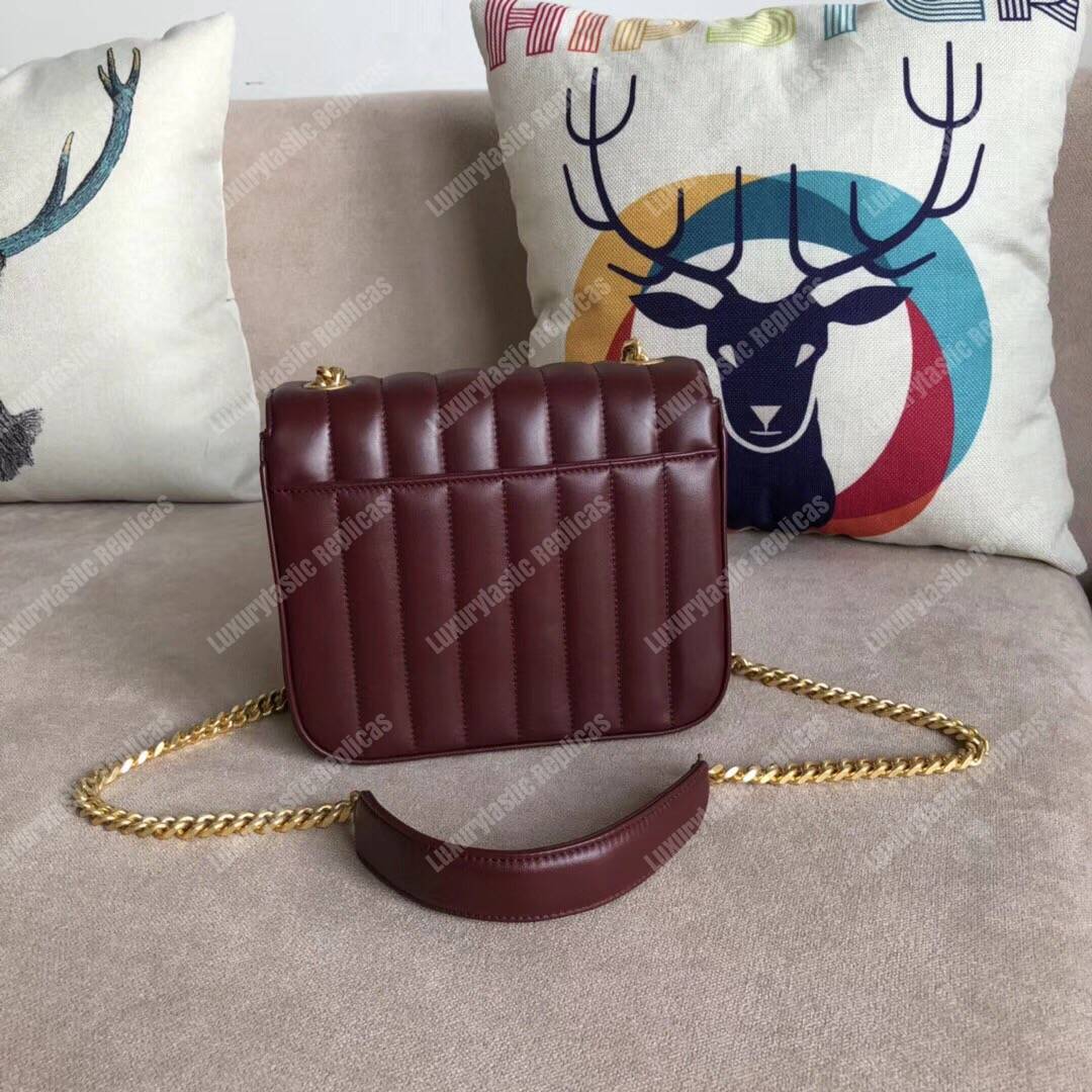 Saint Laurent Vicky Medium Dark Red