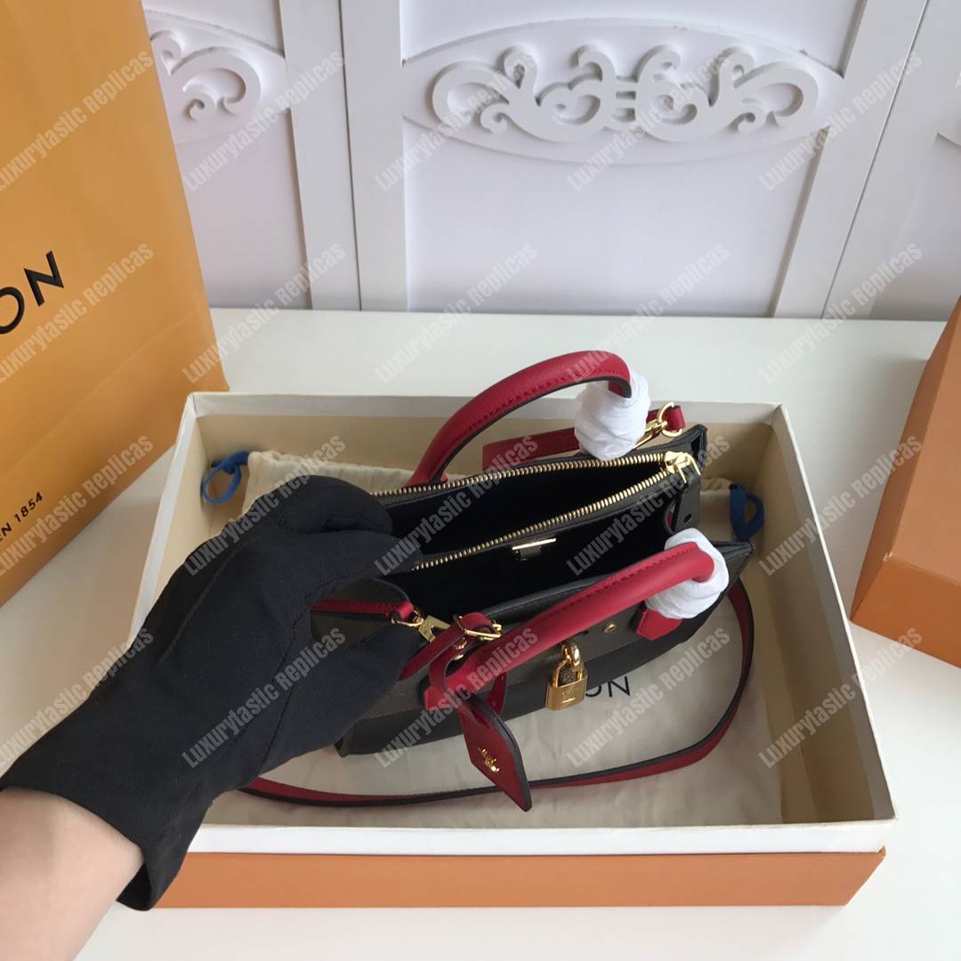 LV City Steamer Mini Autres Cuirs Black Khaki Green Scarlet Red