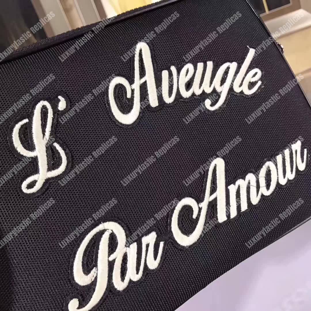 G*u*i techno canvas tablet case with embroidery tiger