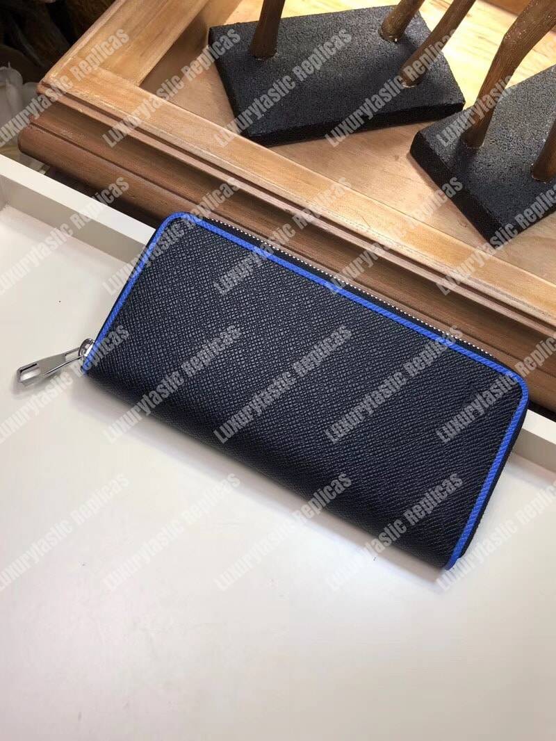 LV Zippy Wallet Vertical Taiga Leather
